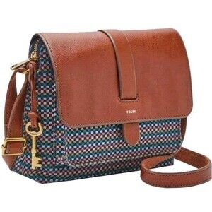 Fossil Kinley Small Crossbody Teal/Brown